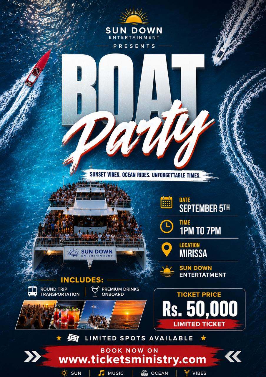 SUN DOWN BOAT PARTY poster