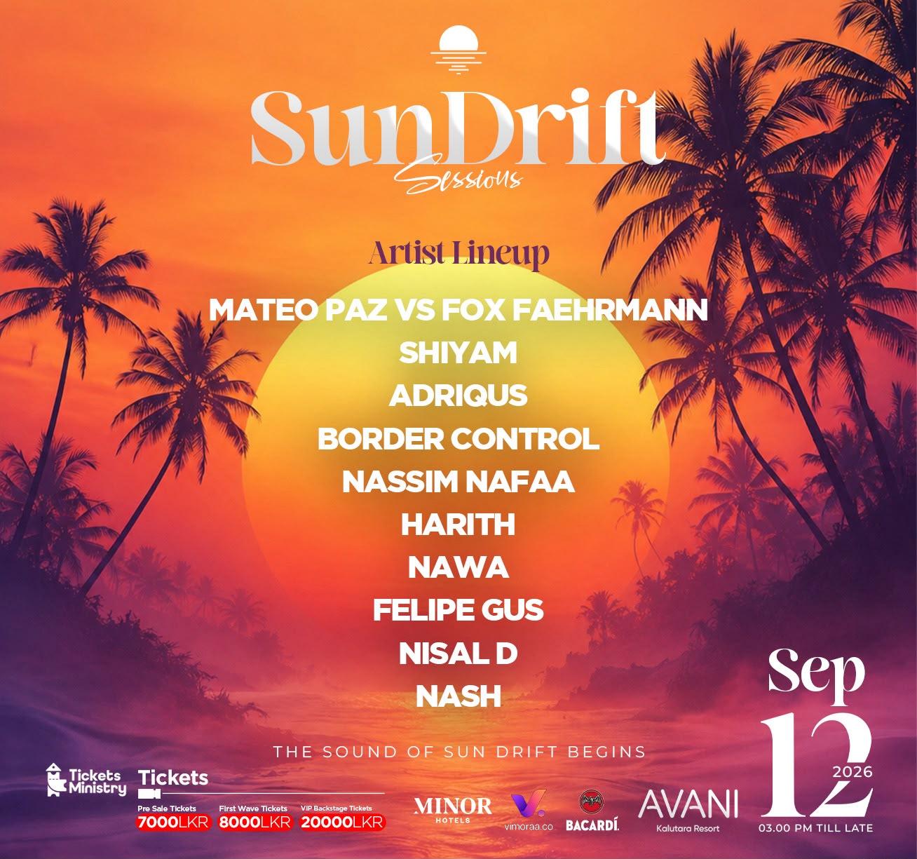 SUN DRIFT SESSIONS Banner