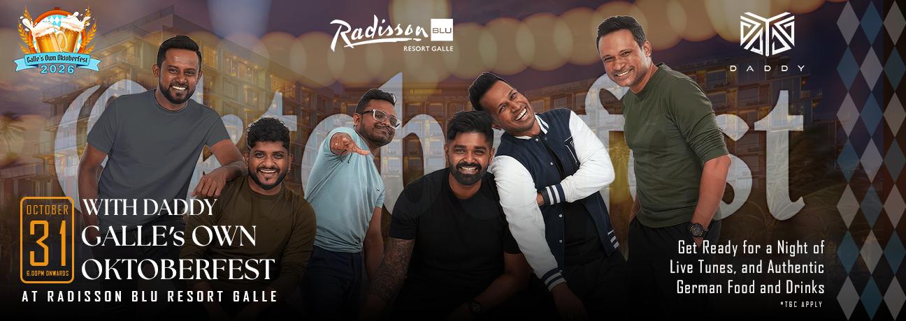 Galle's Own Oktoberfest 2026 At Radisson Blu Resort Galle Banner