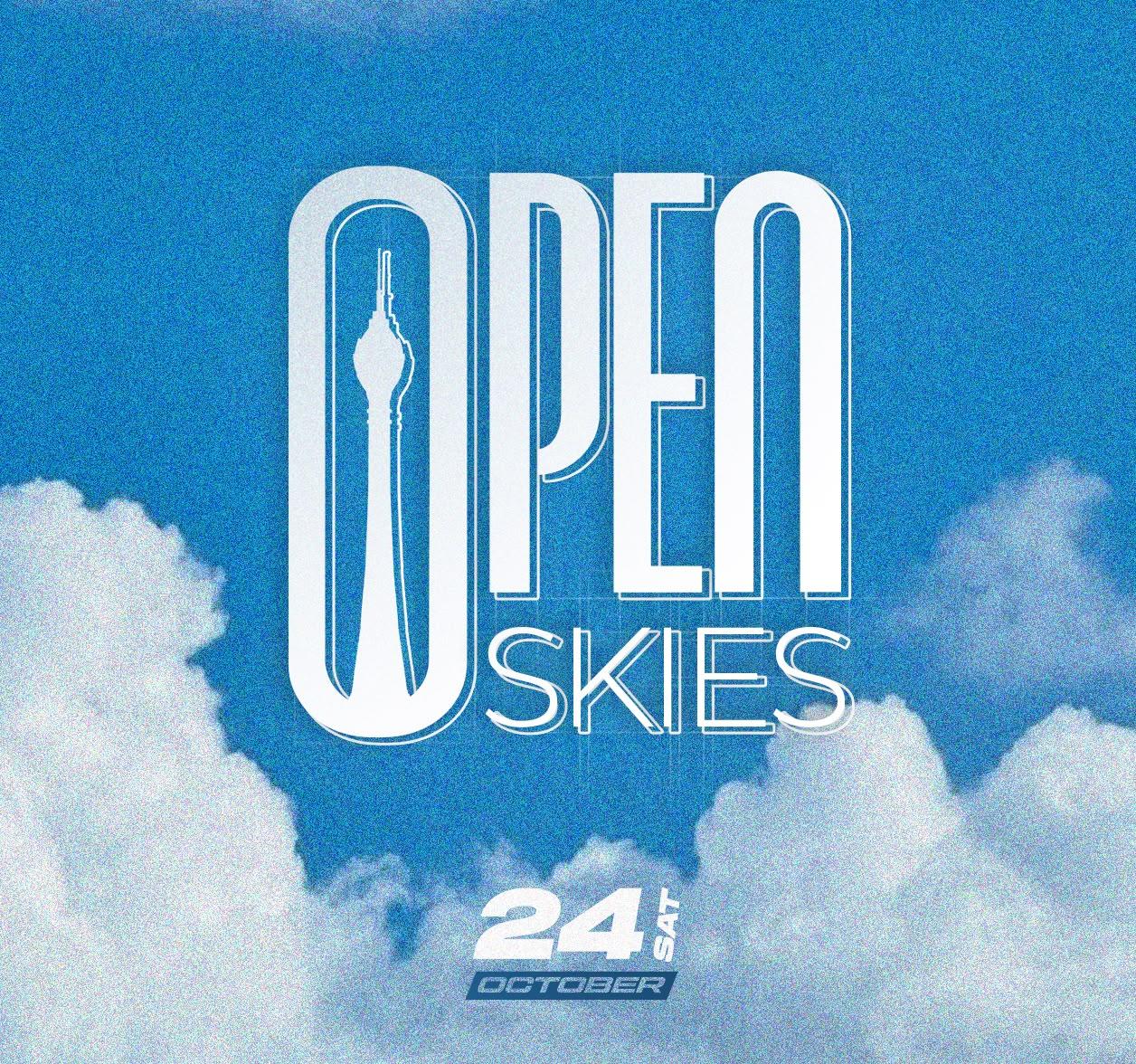OPEN SKIES Banner
