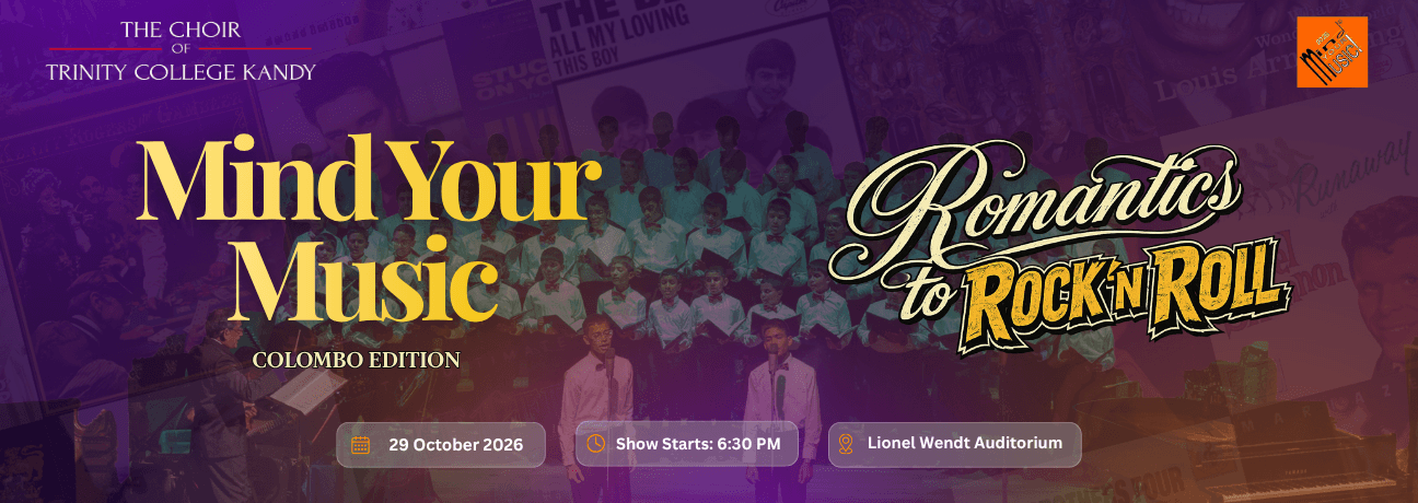 MIND YOUR MUSIC 2026 - ROMANTICS TO ROCK Mind ‘N’ ROLL - COLOMBO EDITION Banner