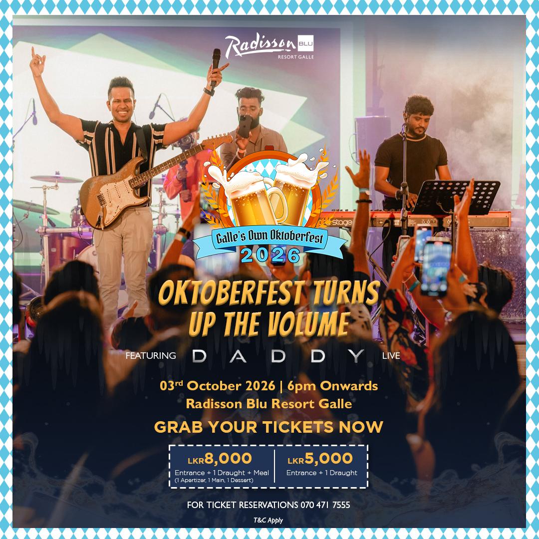 Galle's Own Oktoberfest 2026 At Radisson Blu Resort Galle Banner