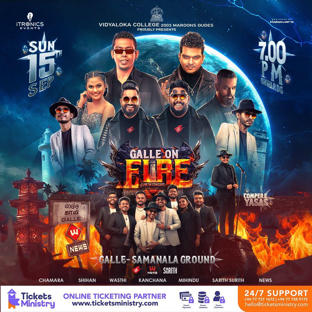 GALLE ON FIRE LIVE IN CONCERT Banner
