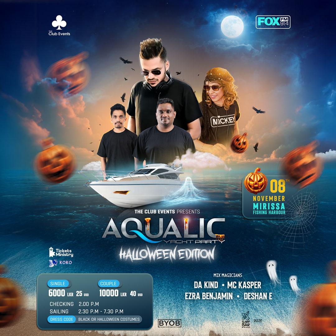 AQUALIC YACHT PARTY HALLOWEEN EDITION Banner