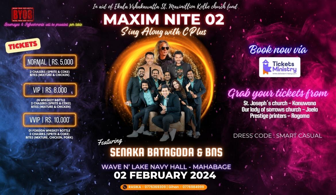 MAXIM NITE 2 SING ALONG CONCERT Banner