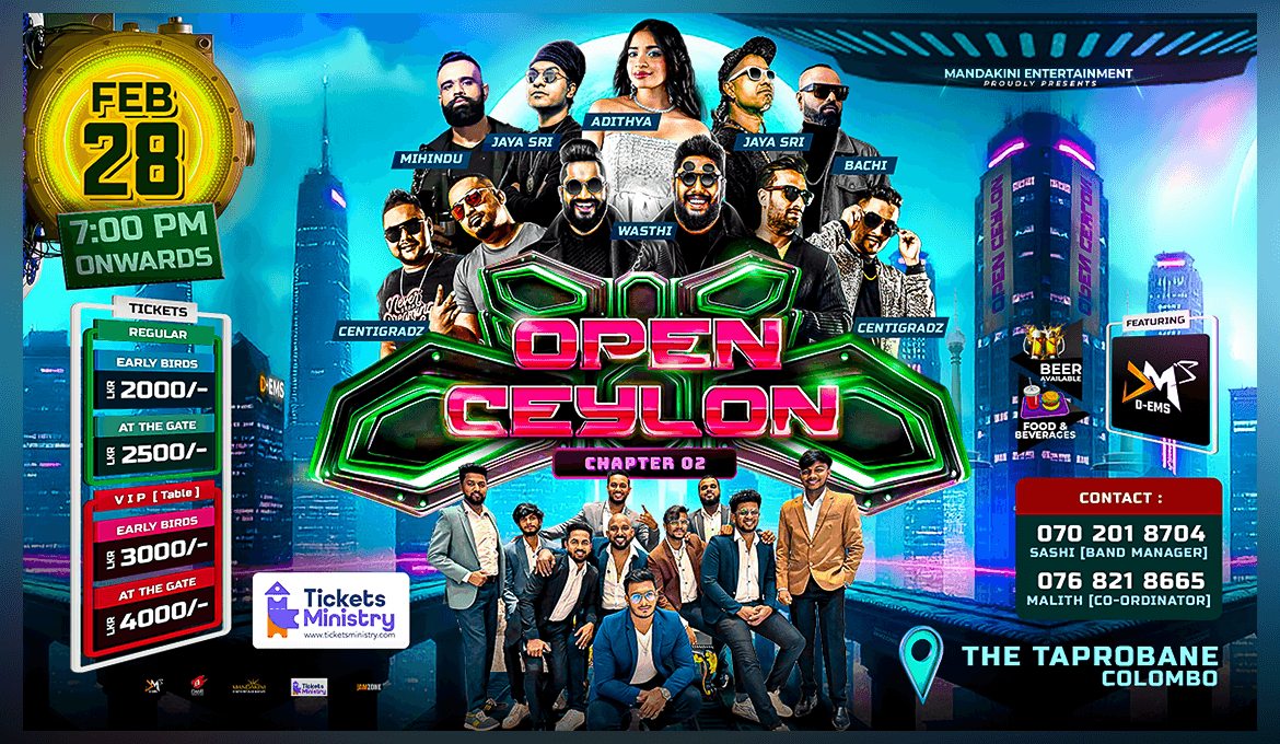 OPEN CEYLON LIVE IN CONCERT (CHAPTER 02) Banner
