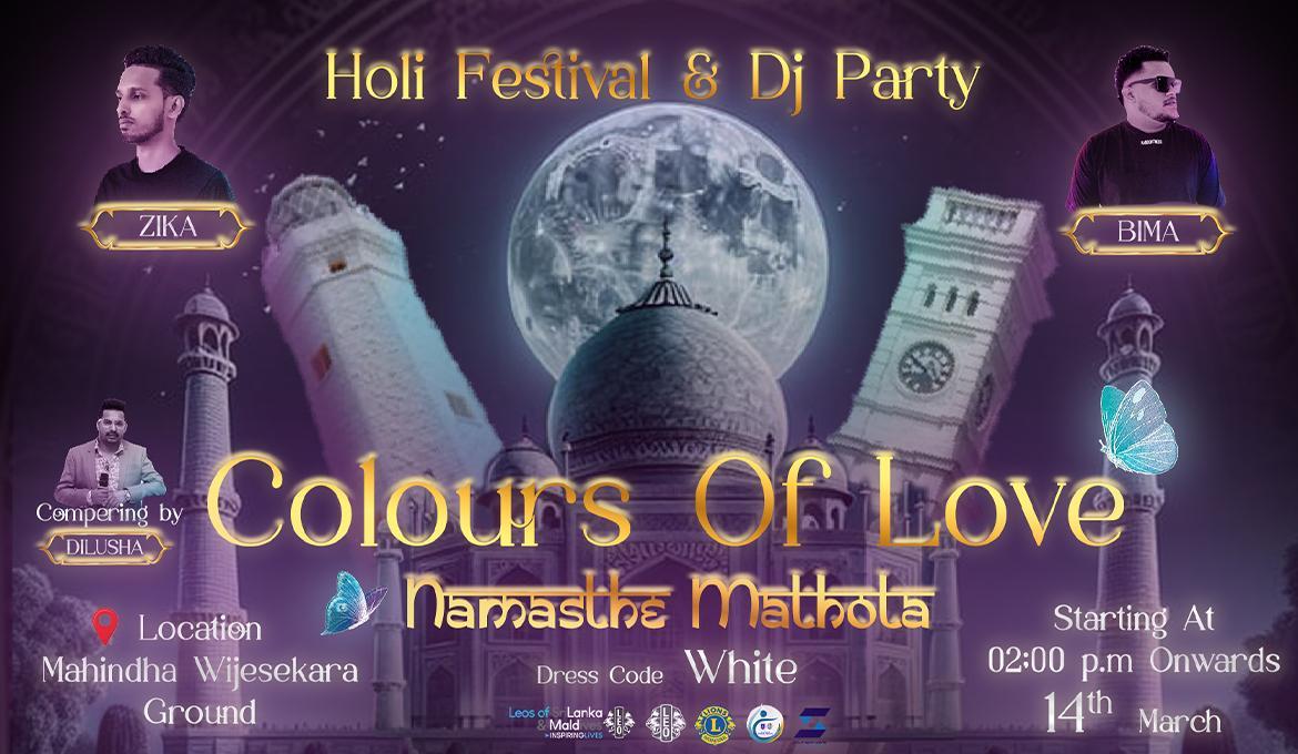 COLOURS OF LOVE NAMASTHE MATHOTA Banner