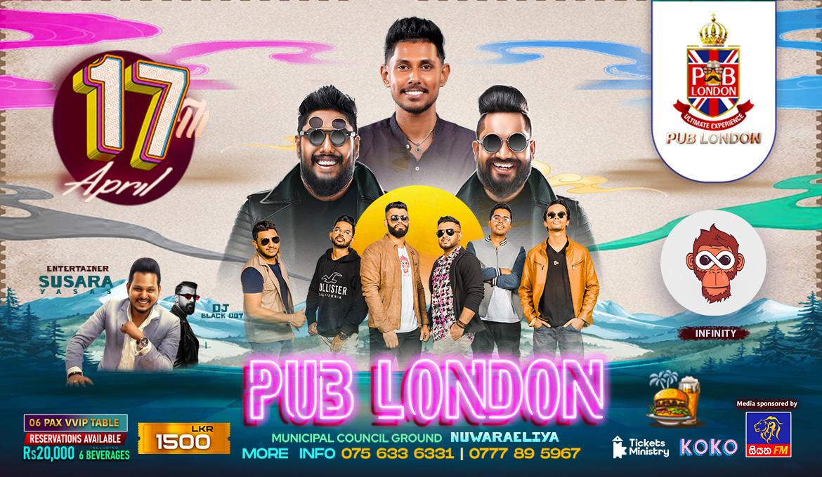 PUB LONDON NUWARA ELIYA 17TH APRIL Banner