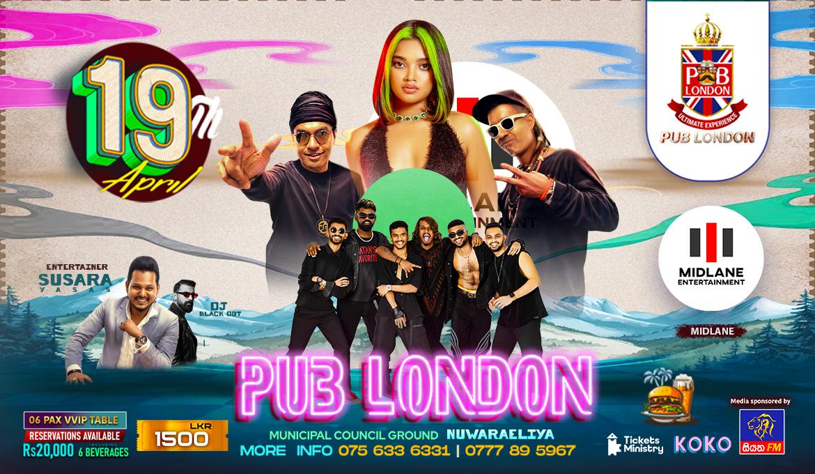 PUB LONDON NUWARA ELIYA 19TH APRIL Banner