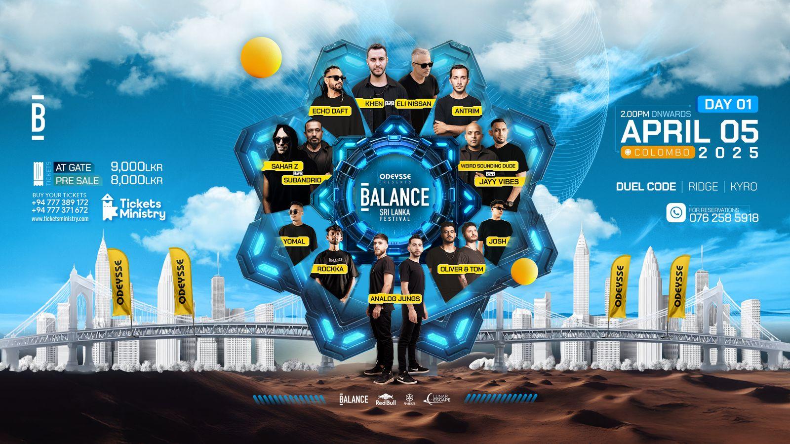 ODEYSSE PRESENTS BALANCE FESTIVAL SRI LANKA DEBUT Banner