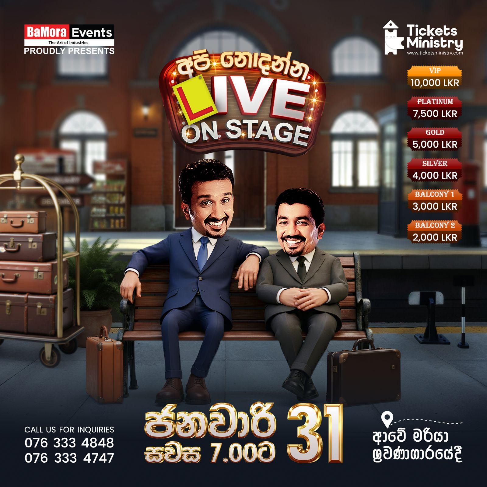 API NODANNA LIVE IN NEGOMBO Banner