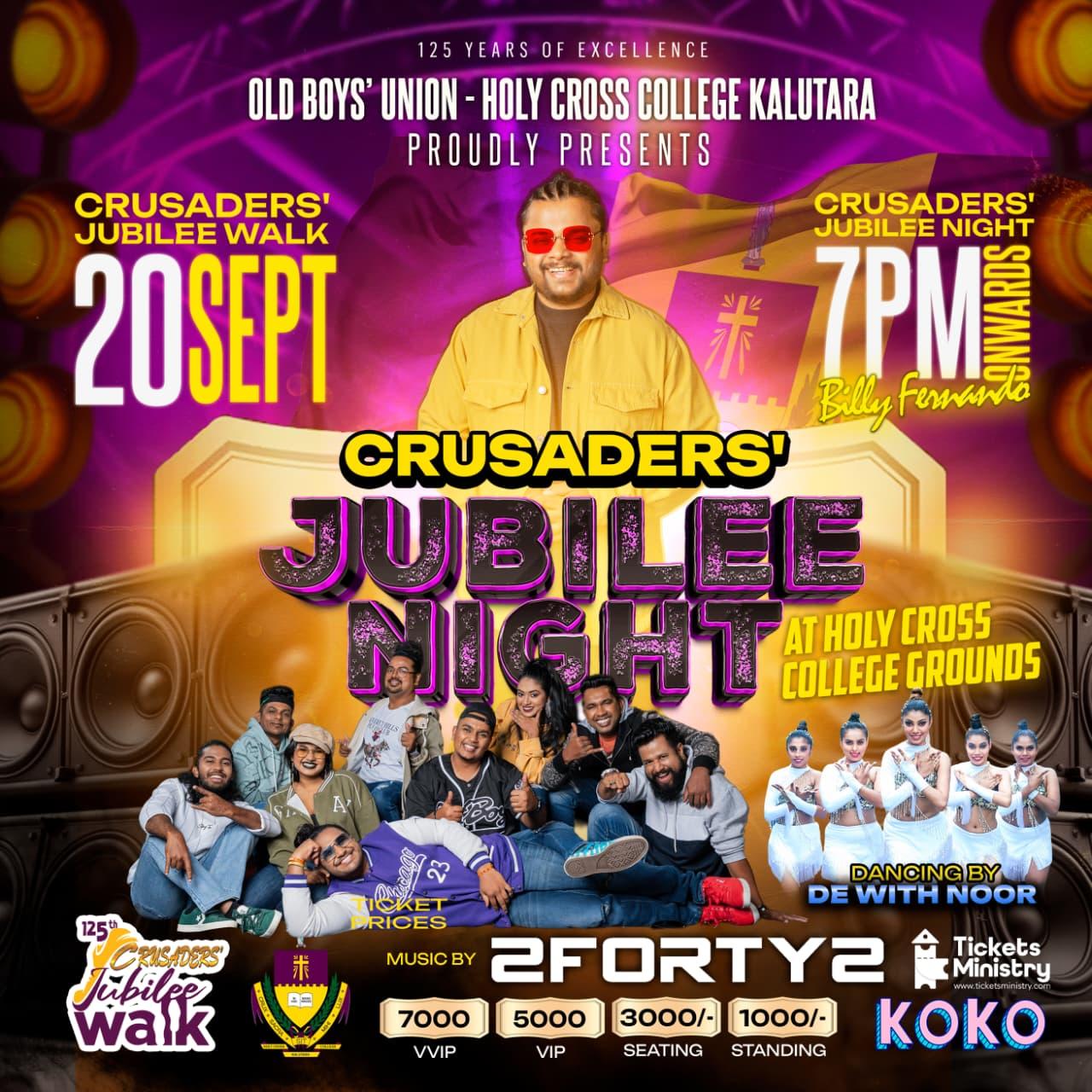 CRUSADERS JUBILEE NIGHT Banner