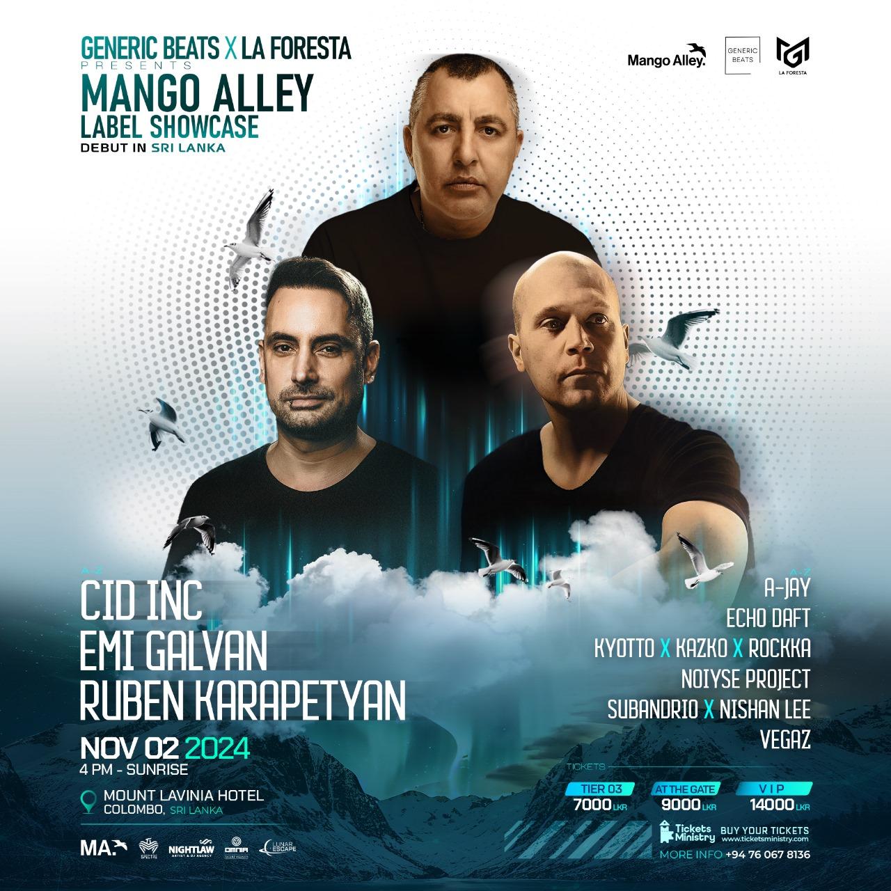 GENERIC BEATS PRESENTS MANGO ALLEY LABEL SHOWCASE Banner