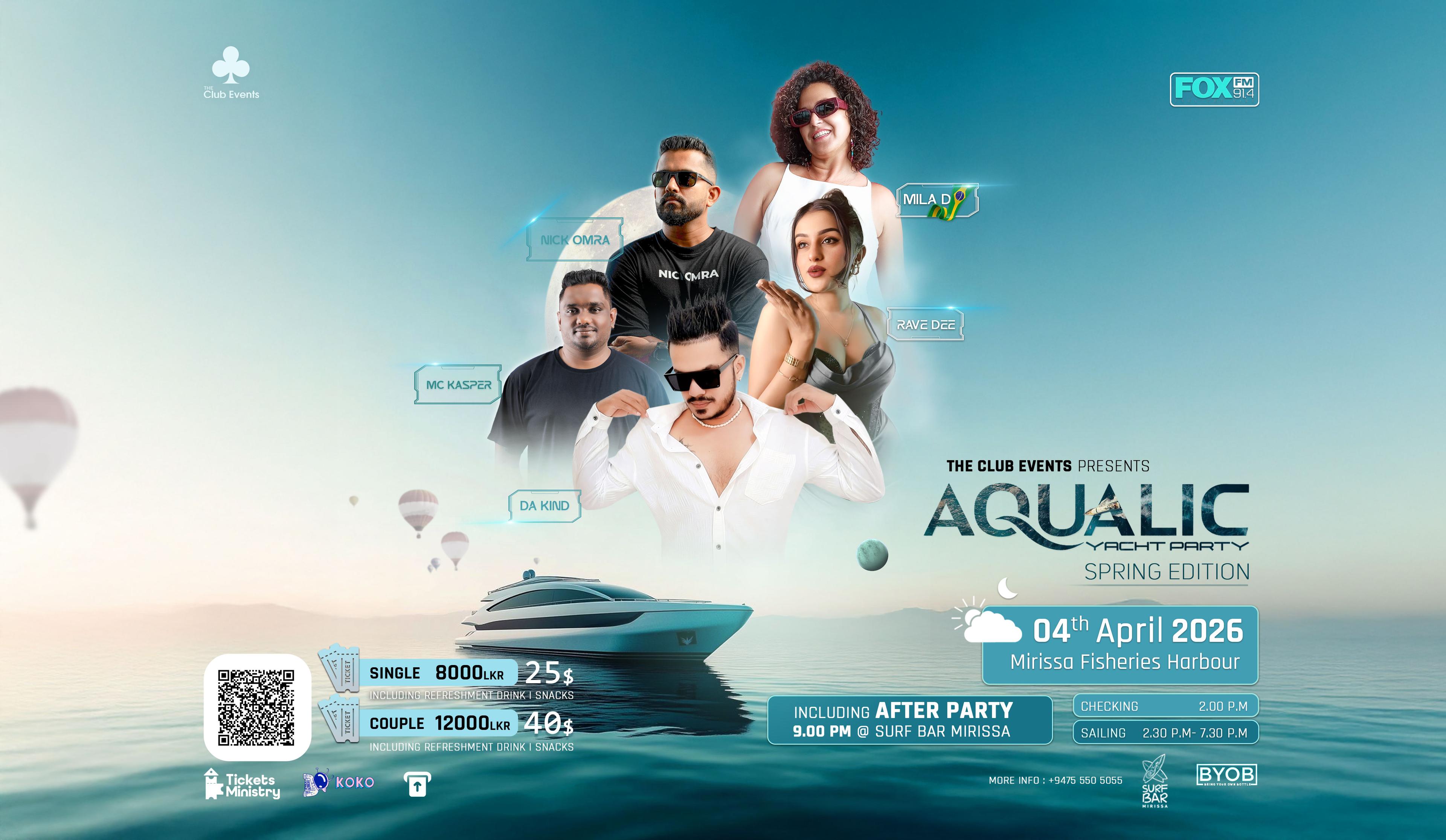 AQUALIC YACHT PARTY SPRING EDITION Banner