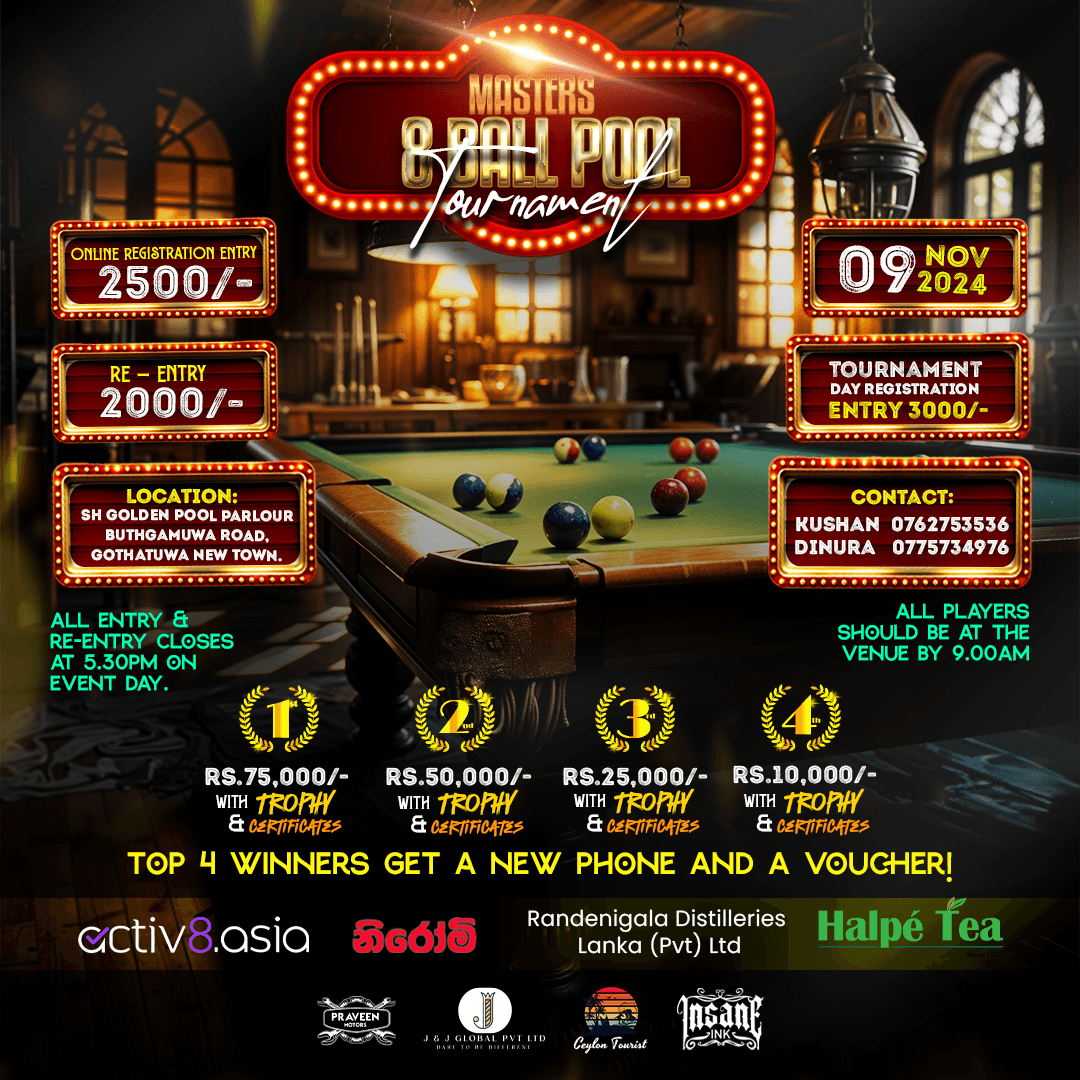 MASTER'S 8 BALL POOL TOURNAMENT 2024 Banner