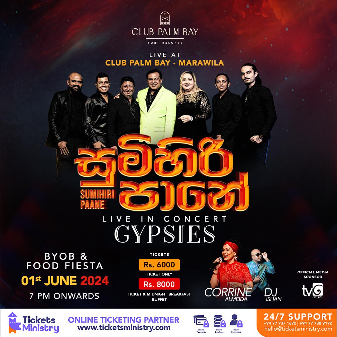SUMIHIRI PANE WITH GYPSIES LIVE IN CONCERT Banner