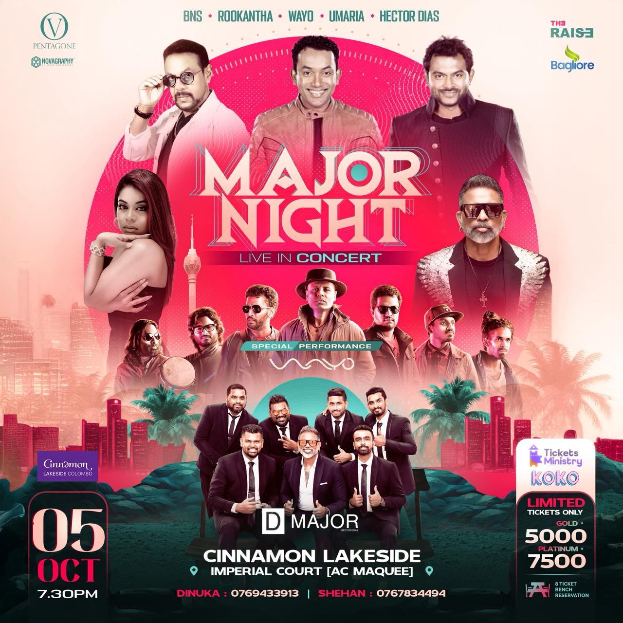 MAJOR NIGHT LIVE IN CONCERT Banner