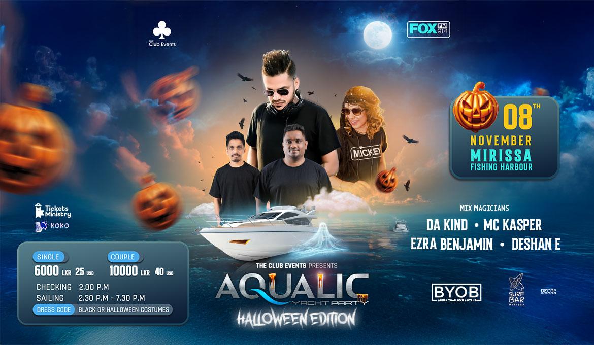AQUALIC YACHT PARTY HALLOWEEN EDITION Banner