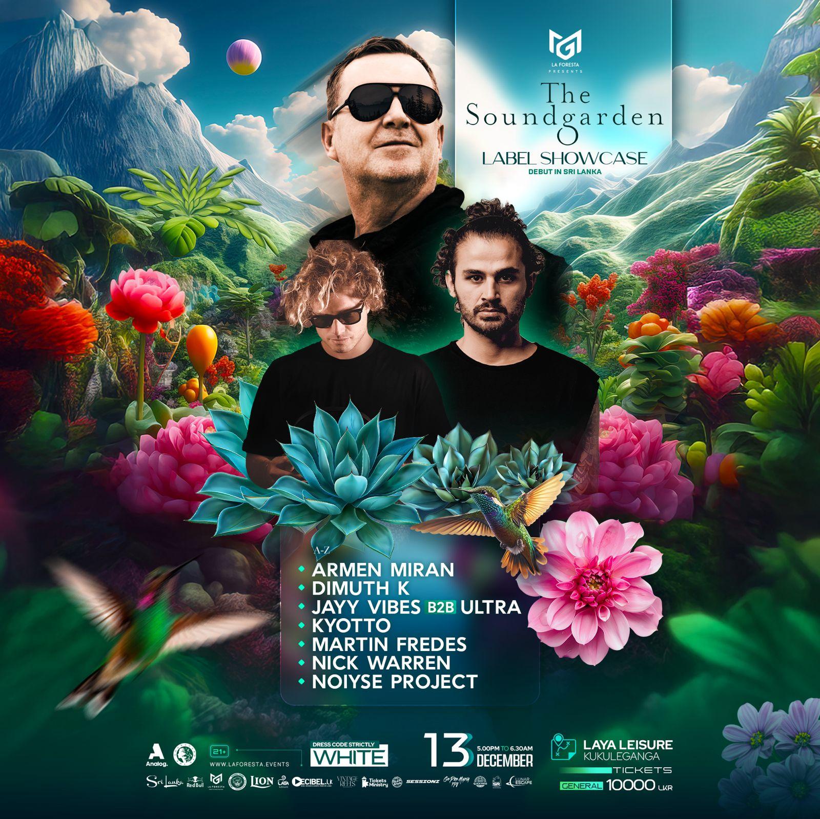 LA FORESTA PRESENTS THE SOUNDGARDEN LABEL SHOWCASE SRI LANKA Banner