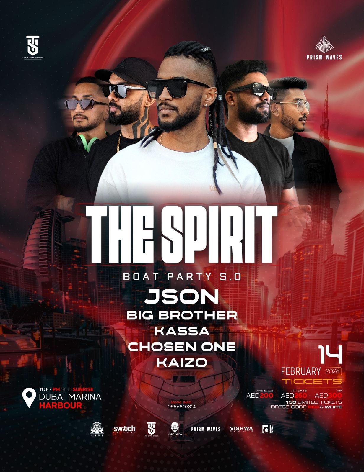 THE SPIRIT BOAT PARTY 5.0 Banner