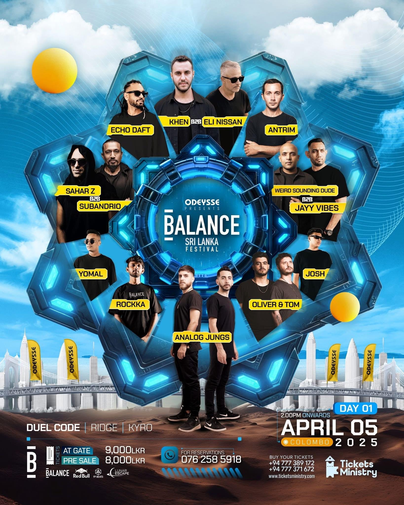 ODEYSSE PRESENTS BALANCE FESTIVAL SRI LANKA DEBUT Banner