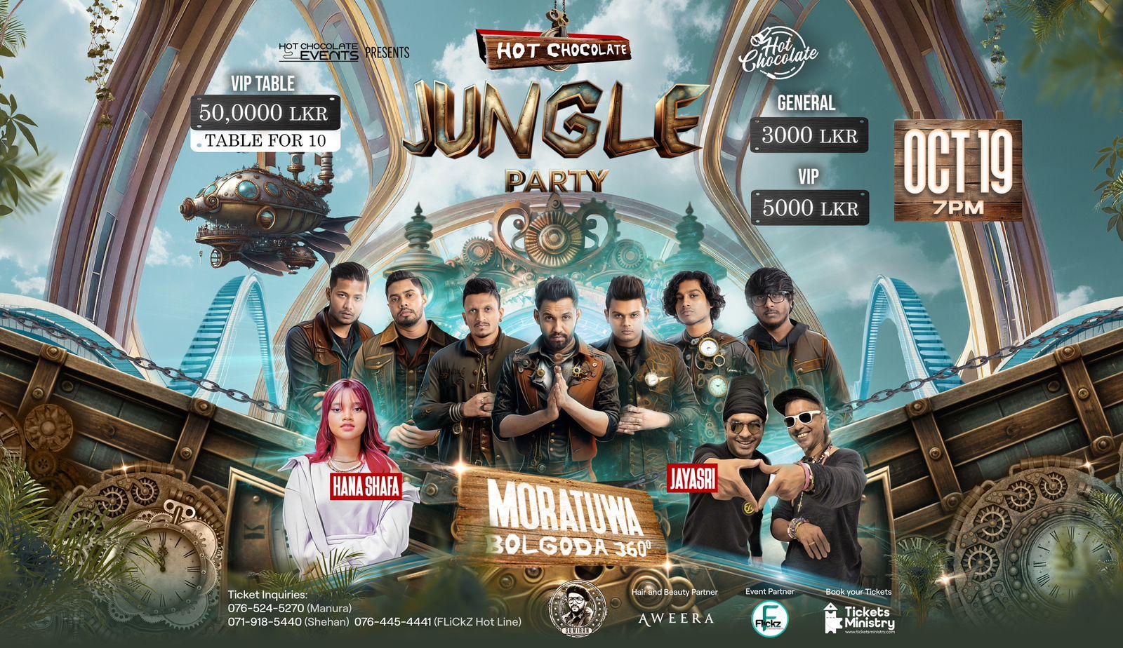 HOT CHOCOLATE JUNGLE PARTY MORATUWA Banner