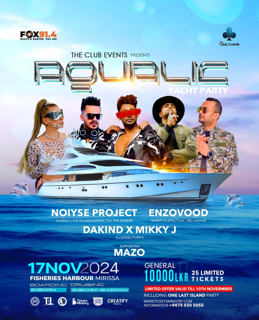 AQUALIC YACHT PARTY WITH NOIYSE PROJECT Banner
