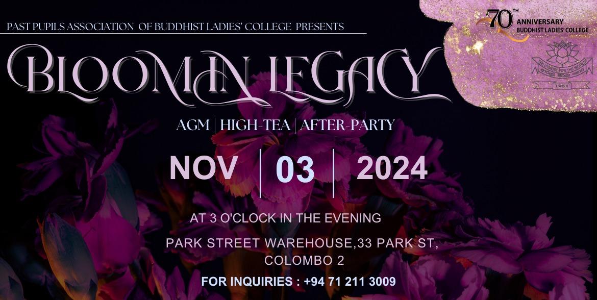 BLOOM IN LEGACY 2024 Banner